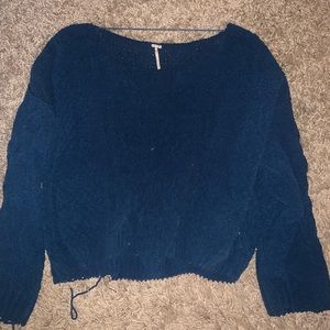 Free People Blue Sweater